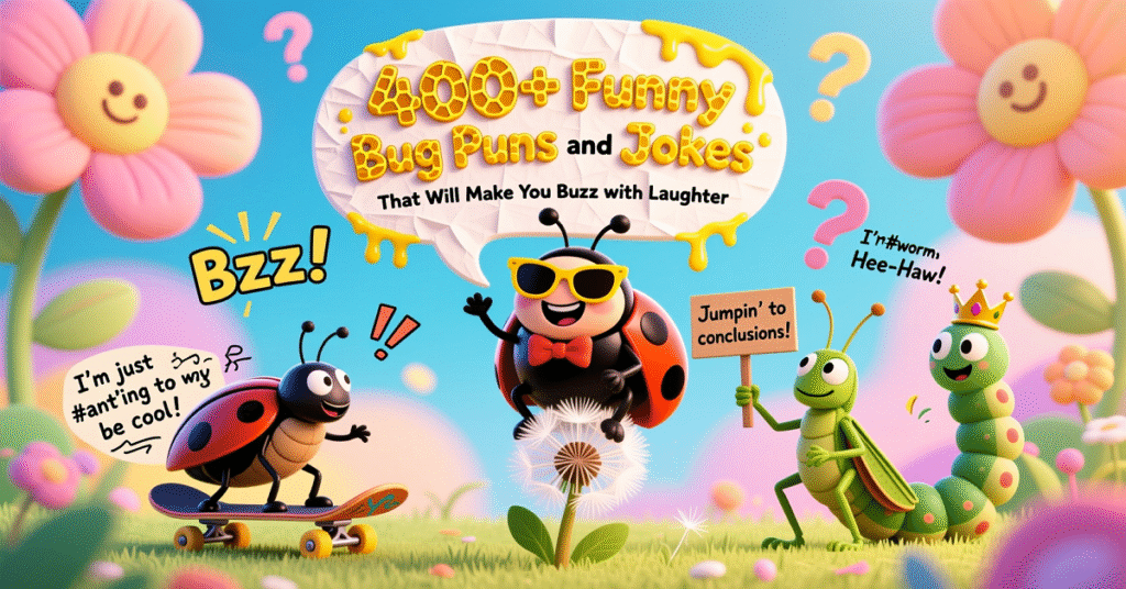 400+ Funny Bug Puns and Jokes That Will Make You Buzz with Laughter