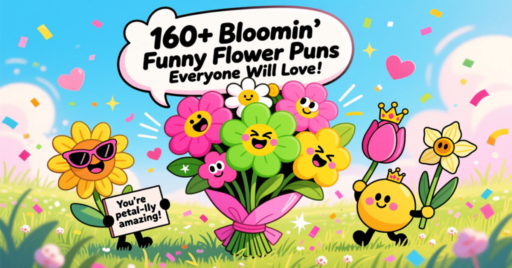 160+ Bloomin’ Funny Flower Puns Everyone Will Love