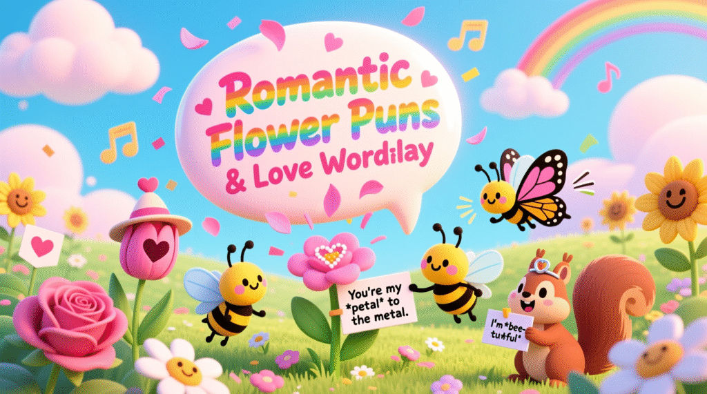 Romantic Flower Puns & Love Wordplay