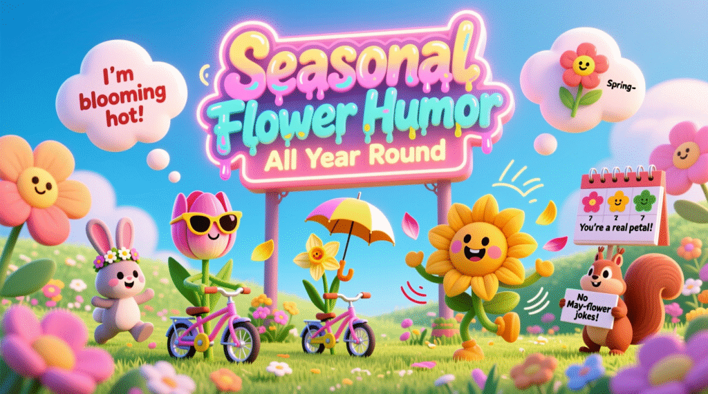 Seasonal Flower Humor All Year Round