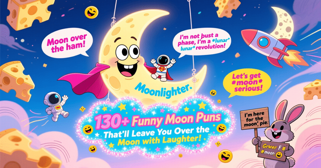 130+ Funny Moon Puns That’ll Leave You Over the Moon with Laughter!