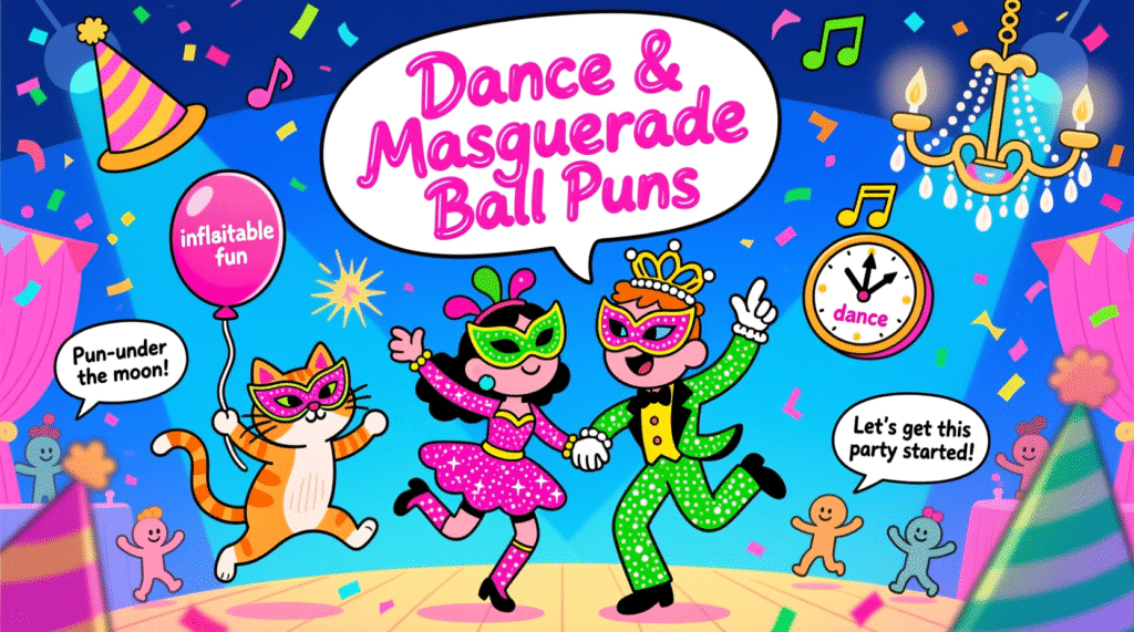 Dance & Masquerade Ball Puns 