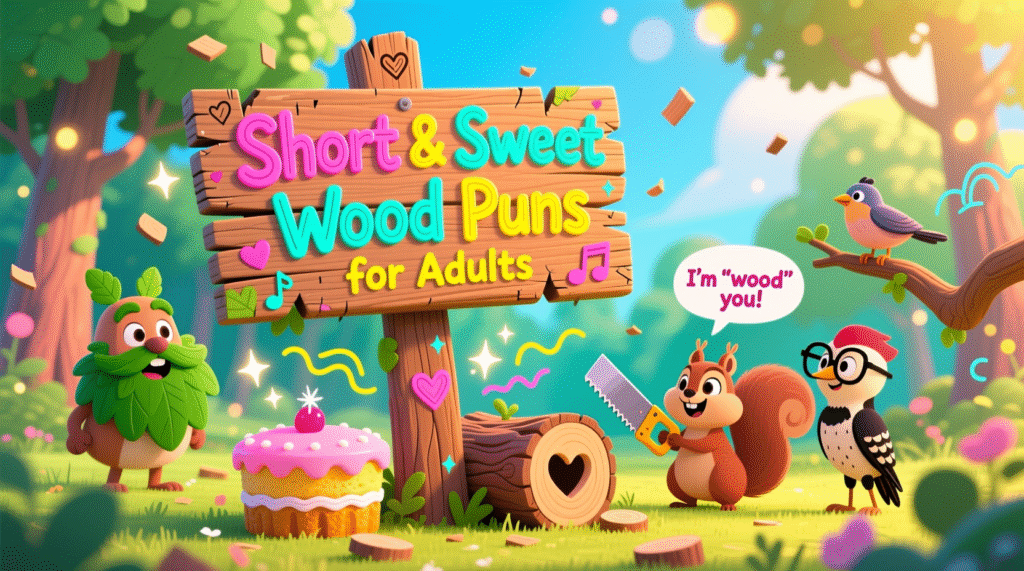Short & Sweet Wood Puns for Adults 