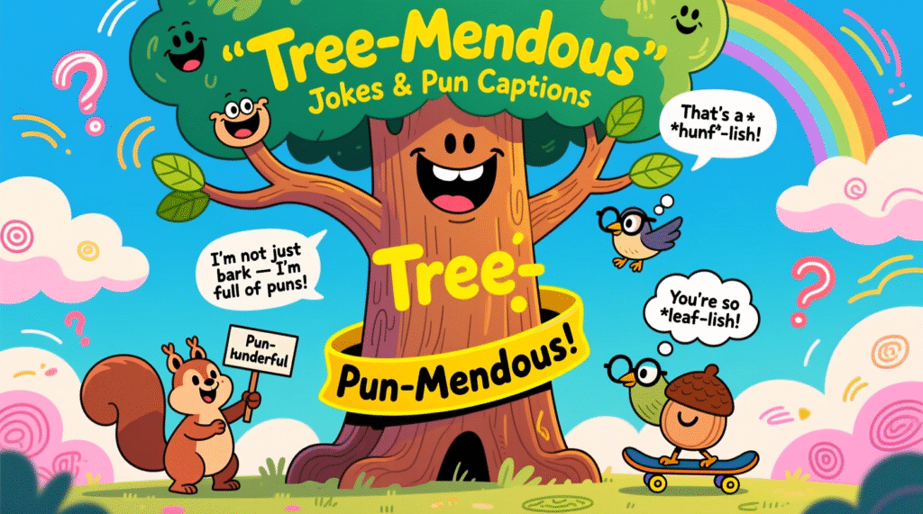 Tree-Mendous Jokes & Pun Captions 