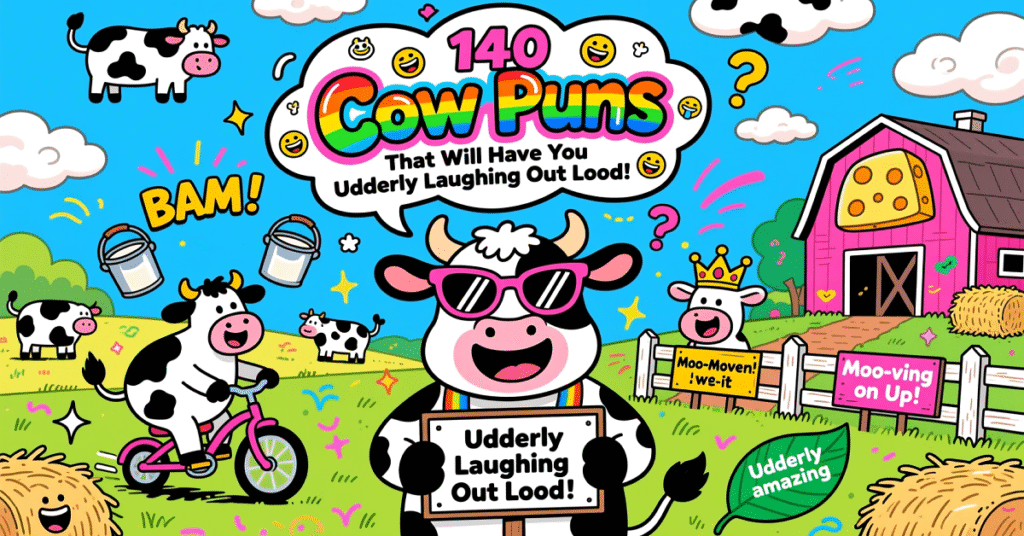 140 Cow Puns That Will Have You Udderly Laughing Out Loud