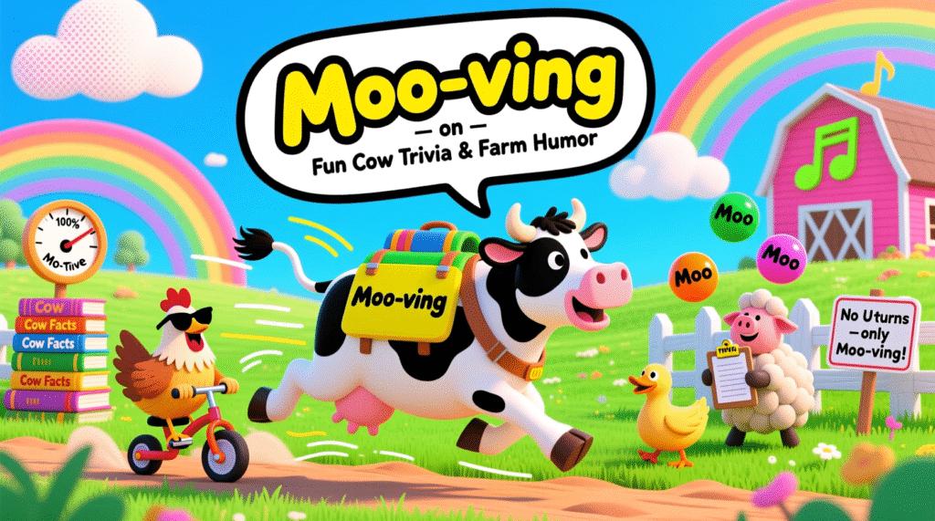 Moo-ving on – Fun Cow Trivia & Farm Humor