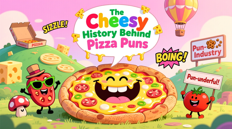 The Cheesy History Behind Pizza Puns & Why Our Brains Melt for Them