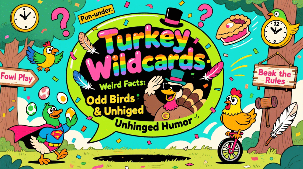 Turkey Wildcards: Weird Facts, Odd Birds & Unhinged Humor 