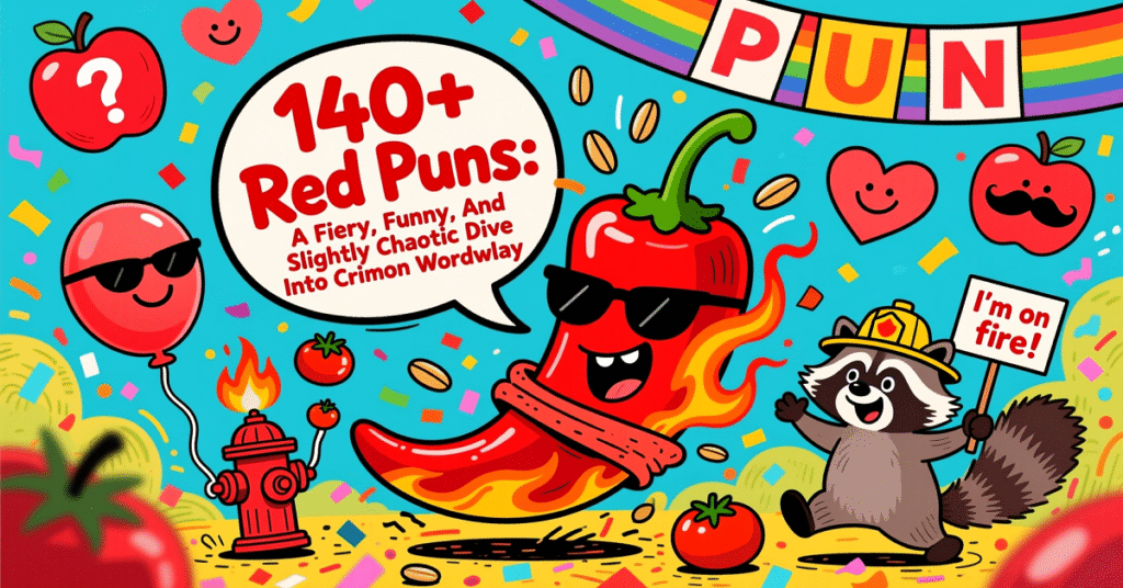 140+ Red Puns: A Fiery, Funny, And Slightly Chaotic Dive Into Crimson Wordplay