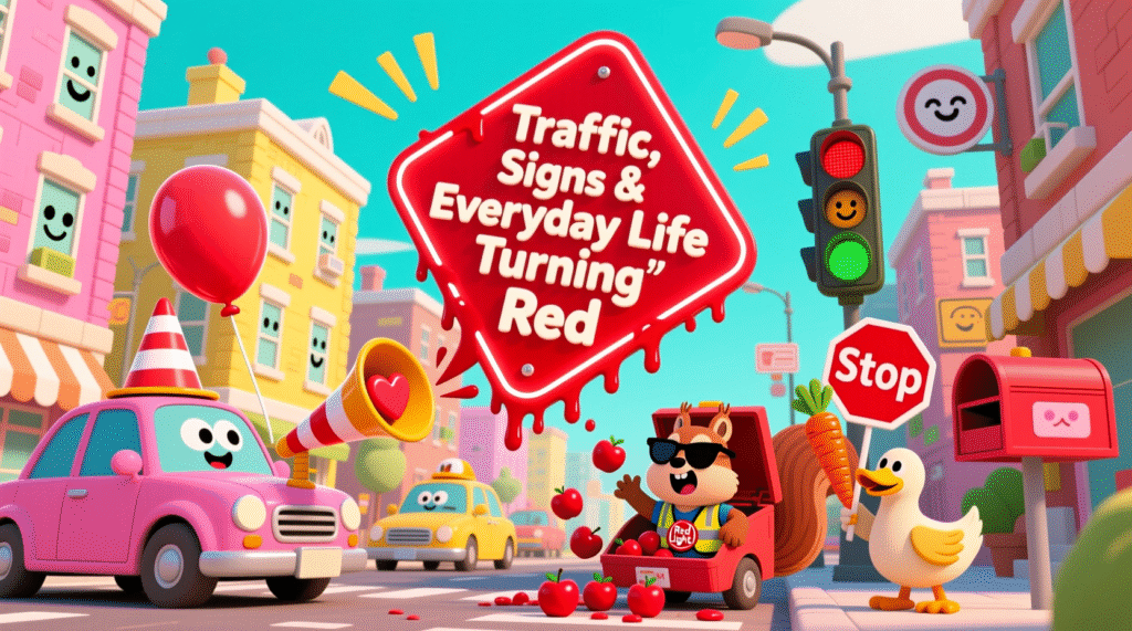 Traffic, Signs & Everyday Life Turning Red