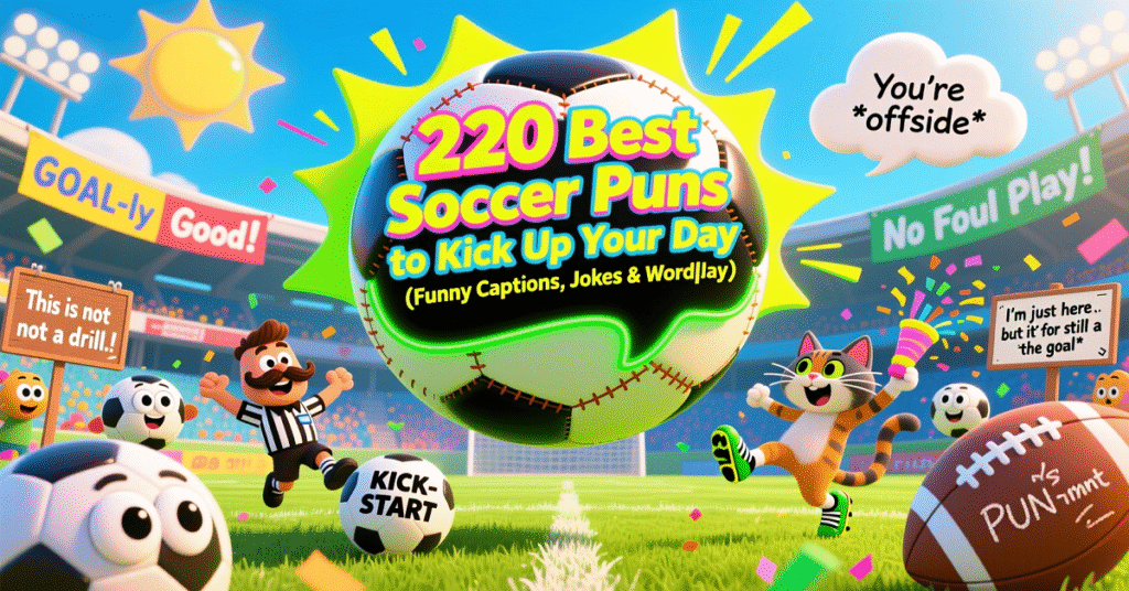 220 Best Soccer Puns to Kick Up Your Day (Funny Captions, Jokes & Wordplay)