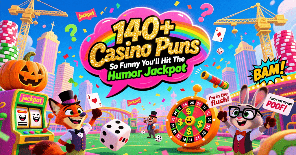 140+ Casino Puns So Funny You’ll Hit the Humor Jackpot