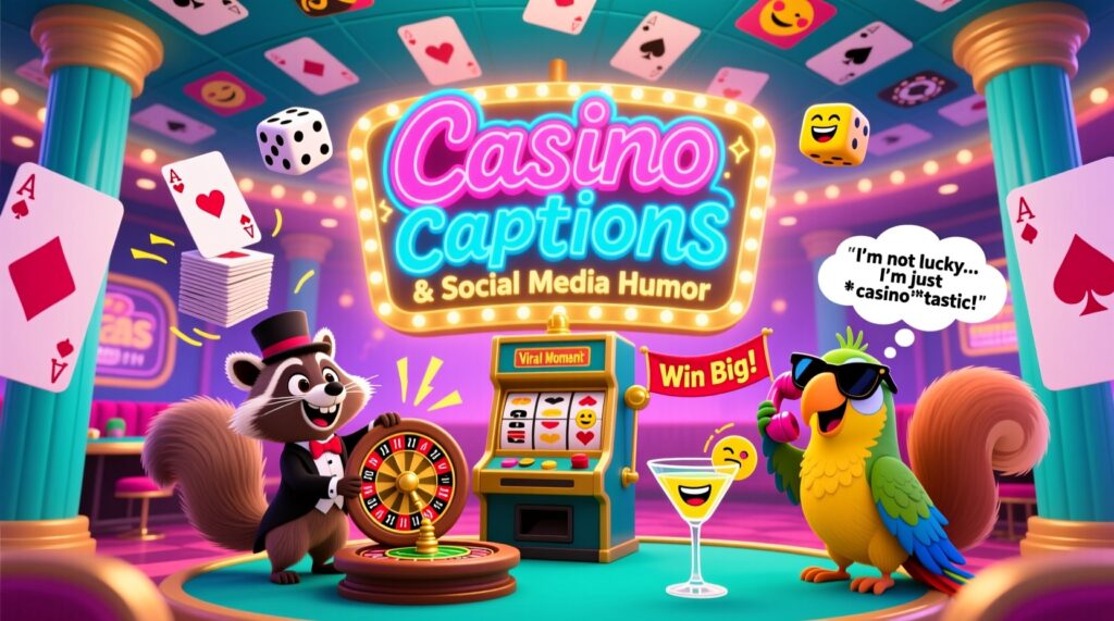 Casino Captions & Social Media Humor