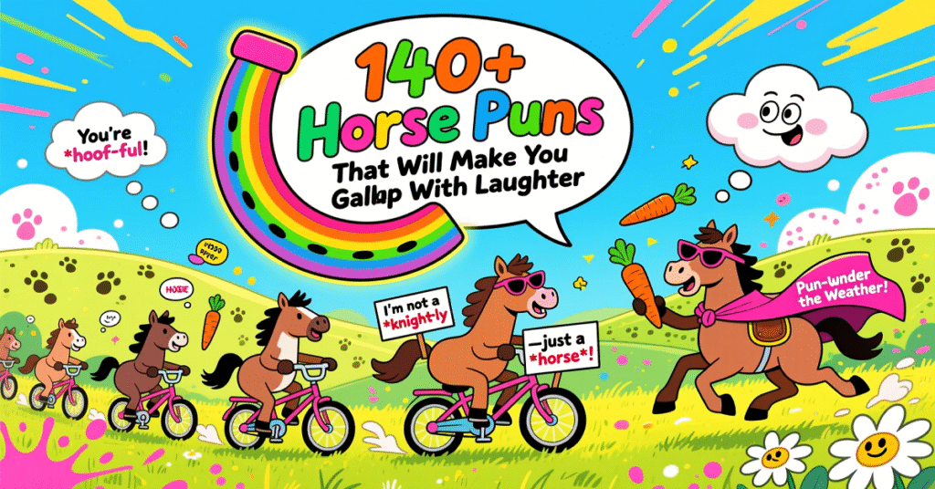 140+ Horse Puns That Will Make You Gallop With Laughter
