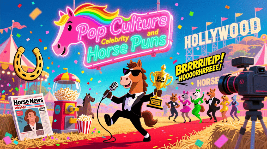 Pop Culture and Celebrity Horse Puns