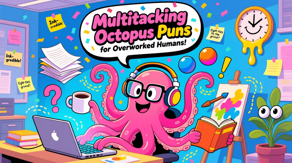 Multitasking Octopus Puns for Overworked Humans