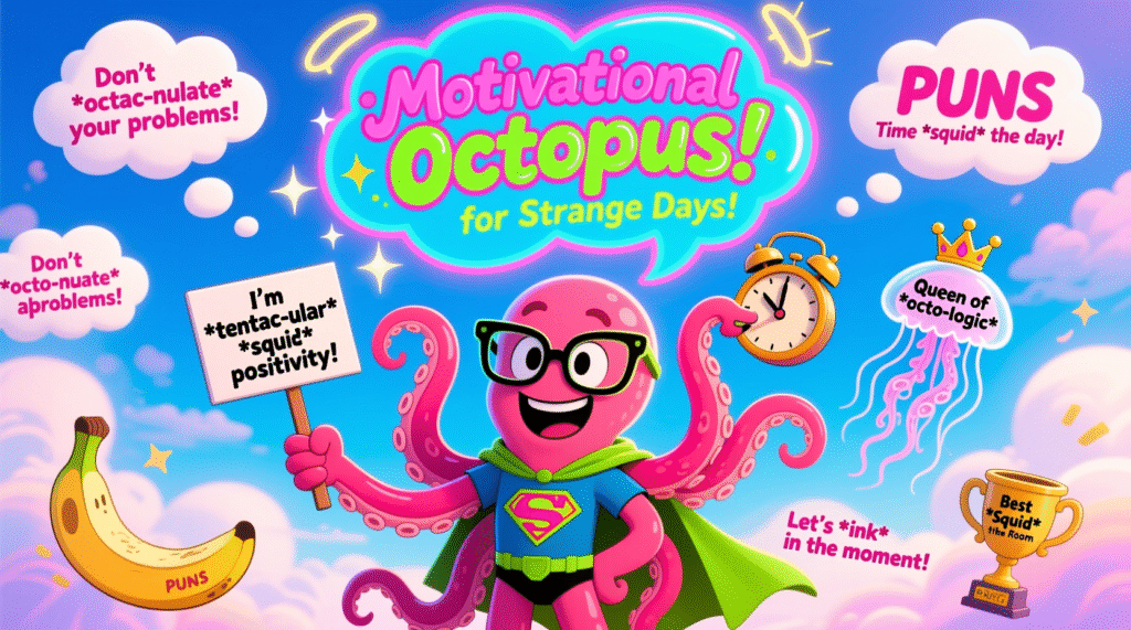 Motivational Octopus Puns for Strange Days