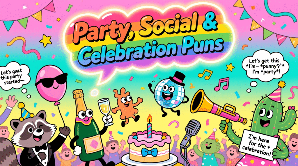 Party, Social & Celebration Puns