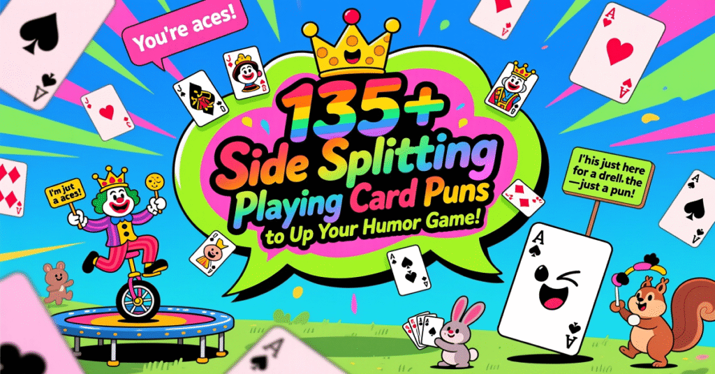 135+ Side-Splitting Playing Card Puns to Up Your Humor Game