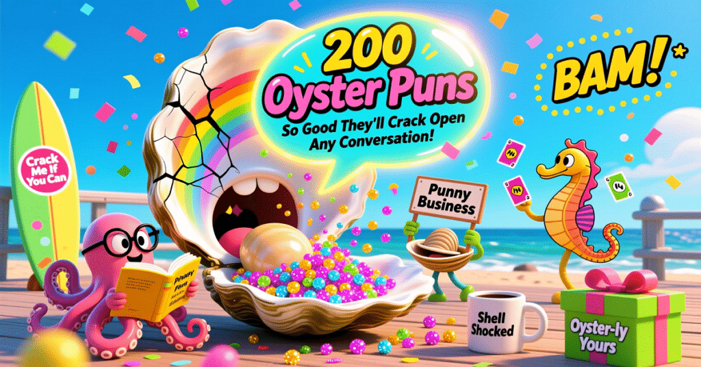 How Oyster Puns Upgrade Party Talk And Social Shell-appeal