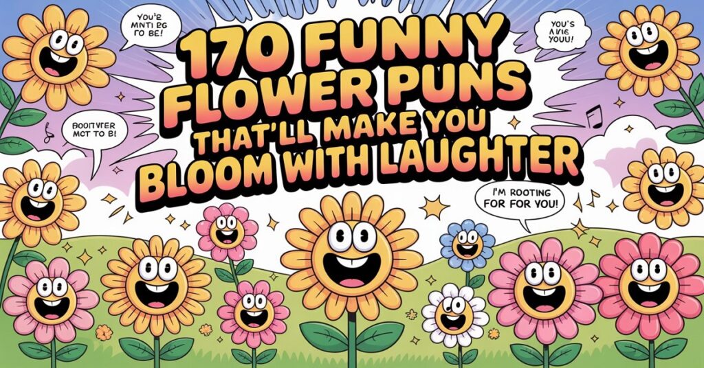 170 Funny Flower Puns That’ll Make You Bloom with Laughter