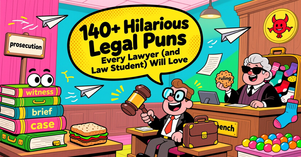 140+ Hilarious Legal Puns Every Lawyer (and Law Student) Will Love