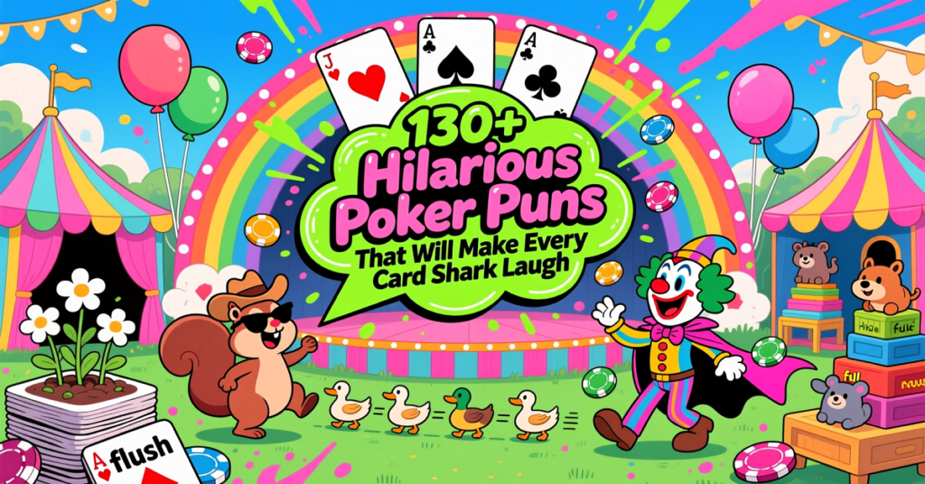 130+ Hilarious Poker Puns That Will Make Every Card Shark Laugh