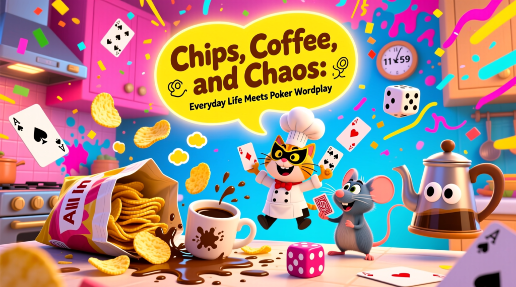 Chips, Coffee, and Chaos: Everyday Life Meets Poker Wordplay