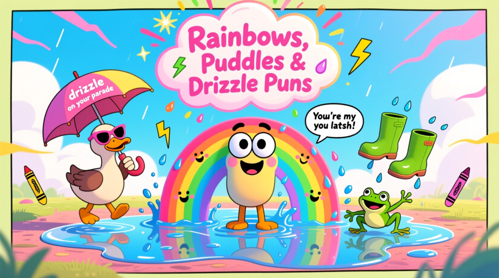 Rainbows, Puddles & Drizzle Puns