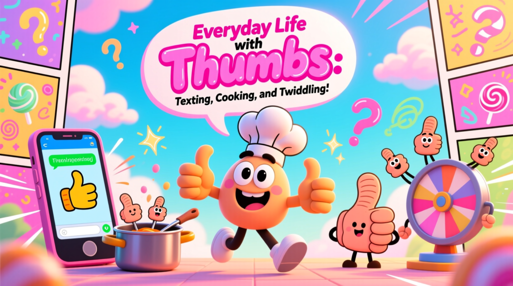 Everyday Life with Thumbs: Texting, Cooking, and Twiddling