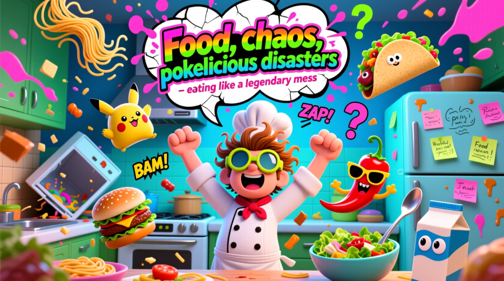 Food, chaos, and pokelicious disasters – eating like a legendary mess