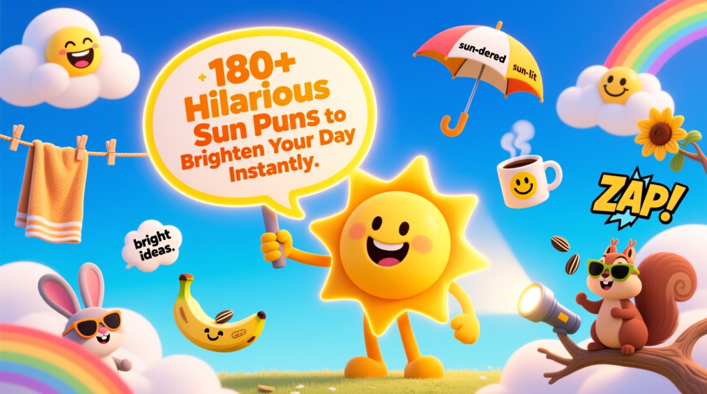 180+ Hilarious Sun Puns to Brighten Your Day Instantly