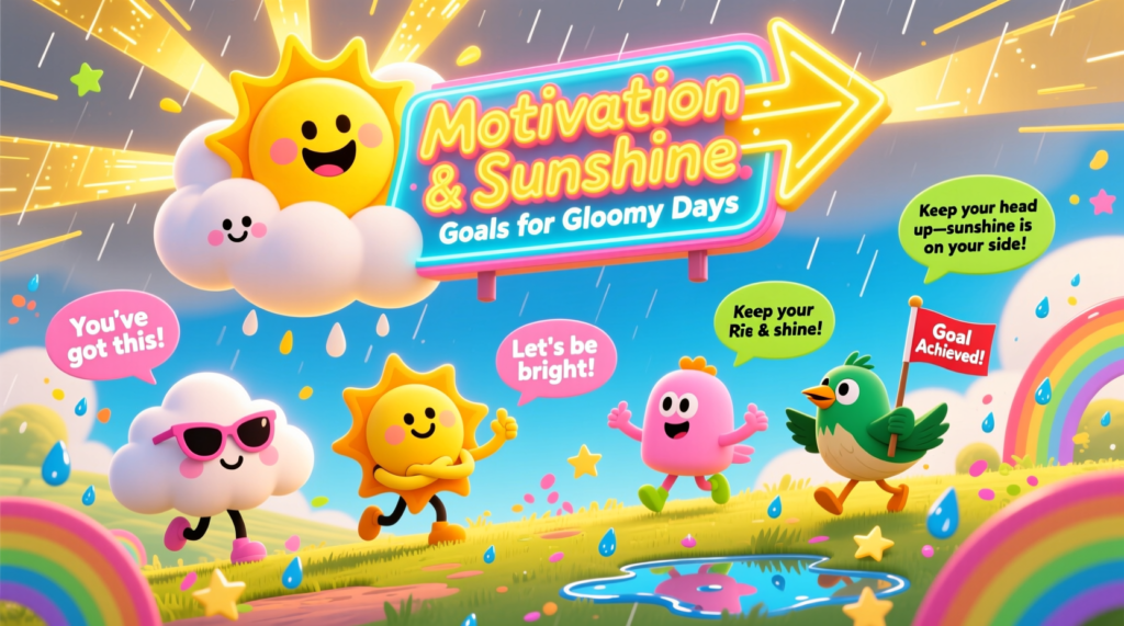 Motivation & sunshine goals for gloomy days