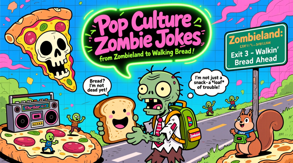 Pop Culture Zombie Jokes from Zombieland to Walking Bread